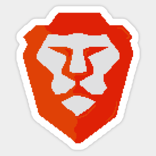 Brave Pixel Sticker